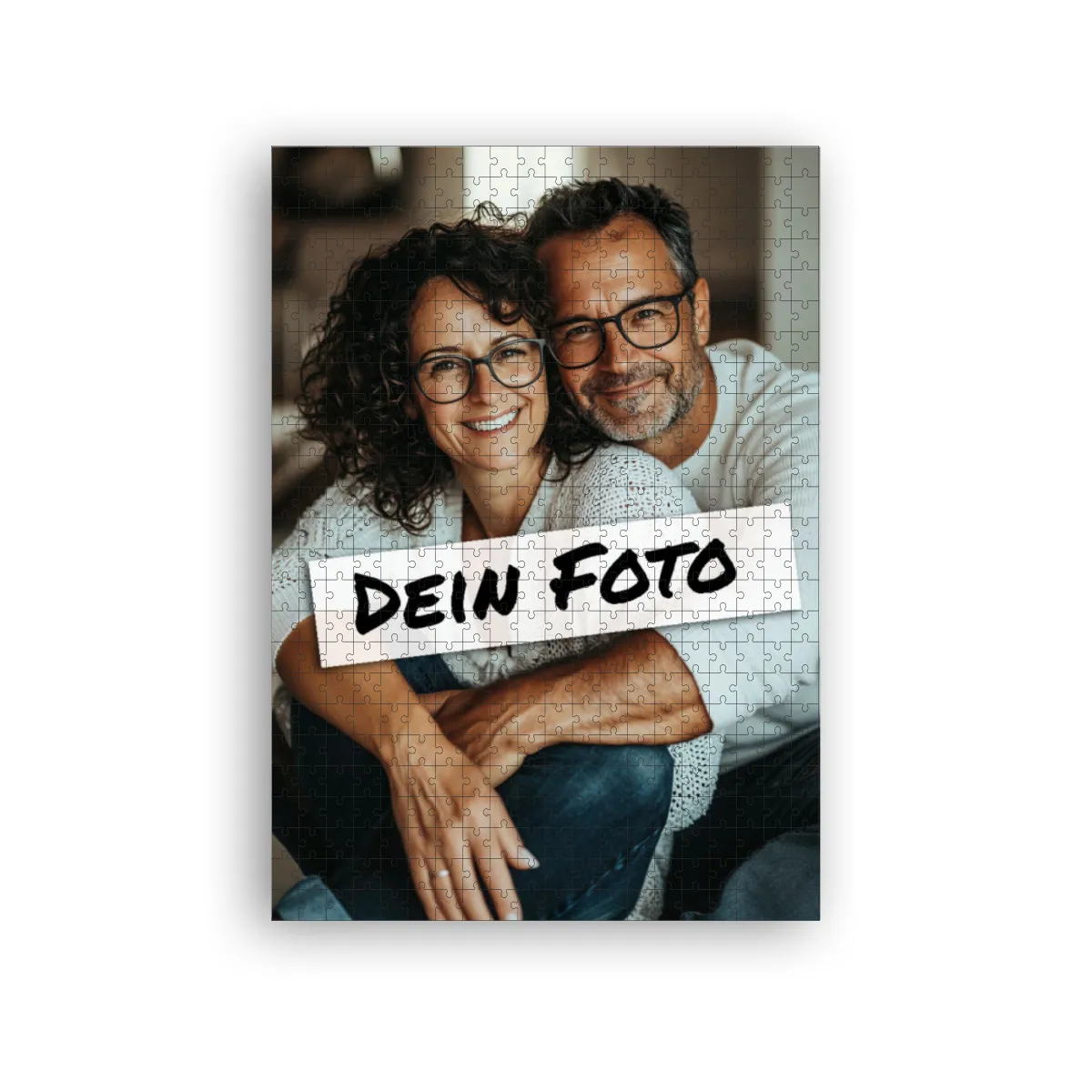 Fotopuzzle mit eigenem Bild - Puzzle selbst gestalten 1000 Teile - Schachtel Thank you - mit Foto personalisiert - Geschenk Geburtstag, Freundschaft