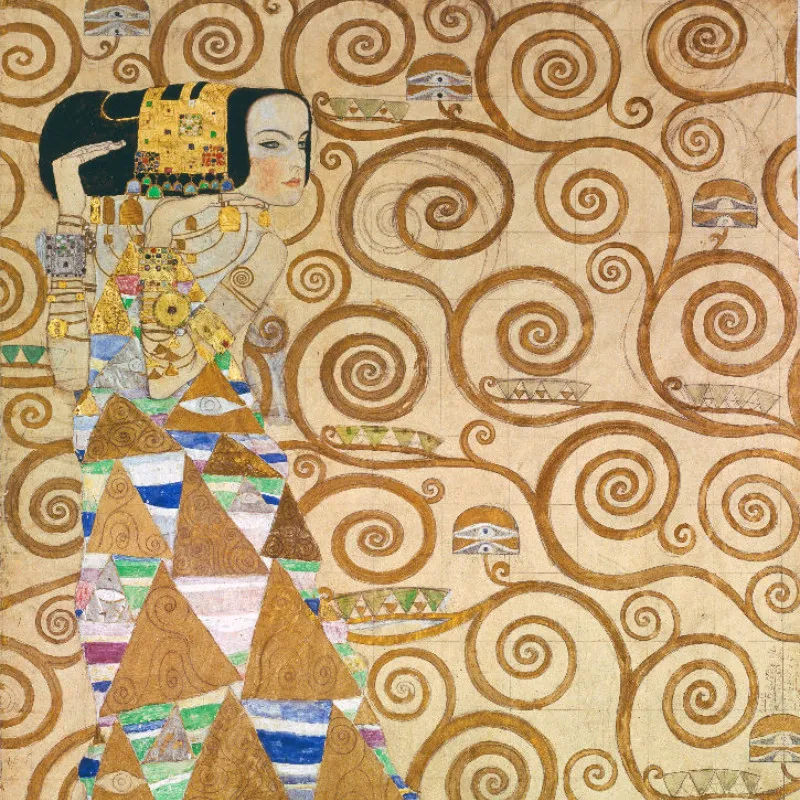 Motivbettwäsche Klimt - Die Erwartung