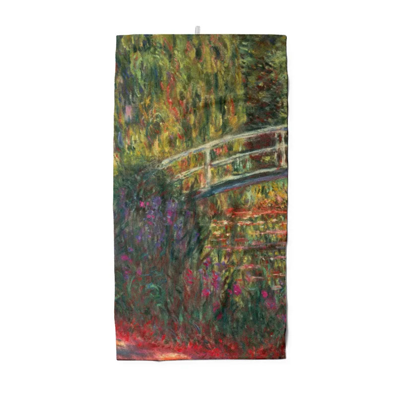Handtuch Japanische Brücke im Garten von Giverny - Claude Monet