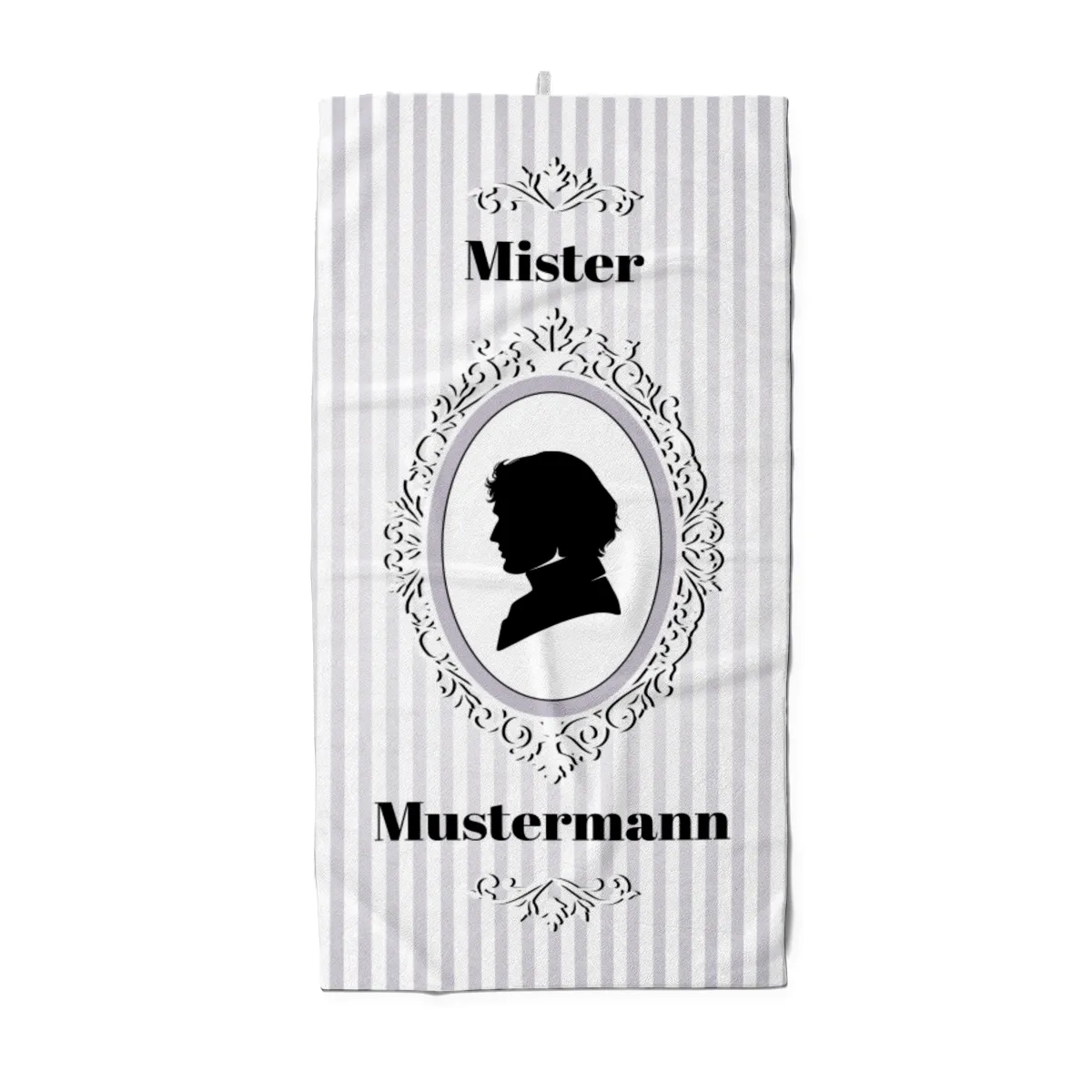 Misses Vintage - personalisiertes Namens-Strandtuch mit Wunschtext - Geschenkidee Hochzeit, Paar