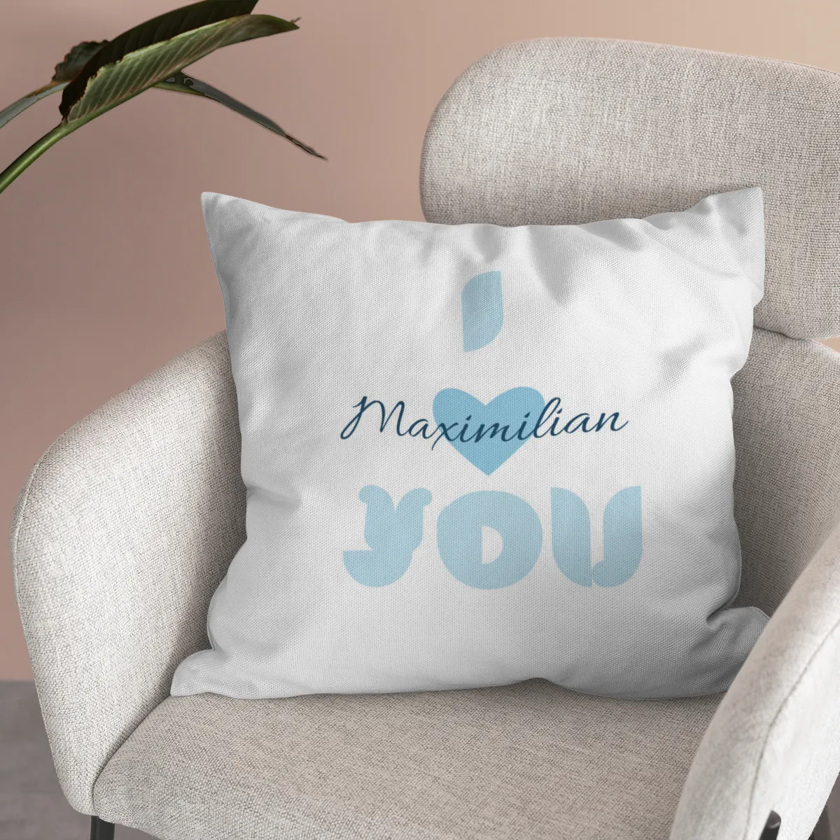 Samtkissenbezug Katzen verliebt - mit Namen personalisierbar - Geschenkidee Valentinstag, Hochzeit Katzen verliebt 40 x 40 cm