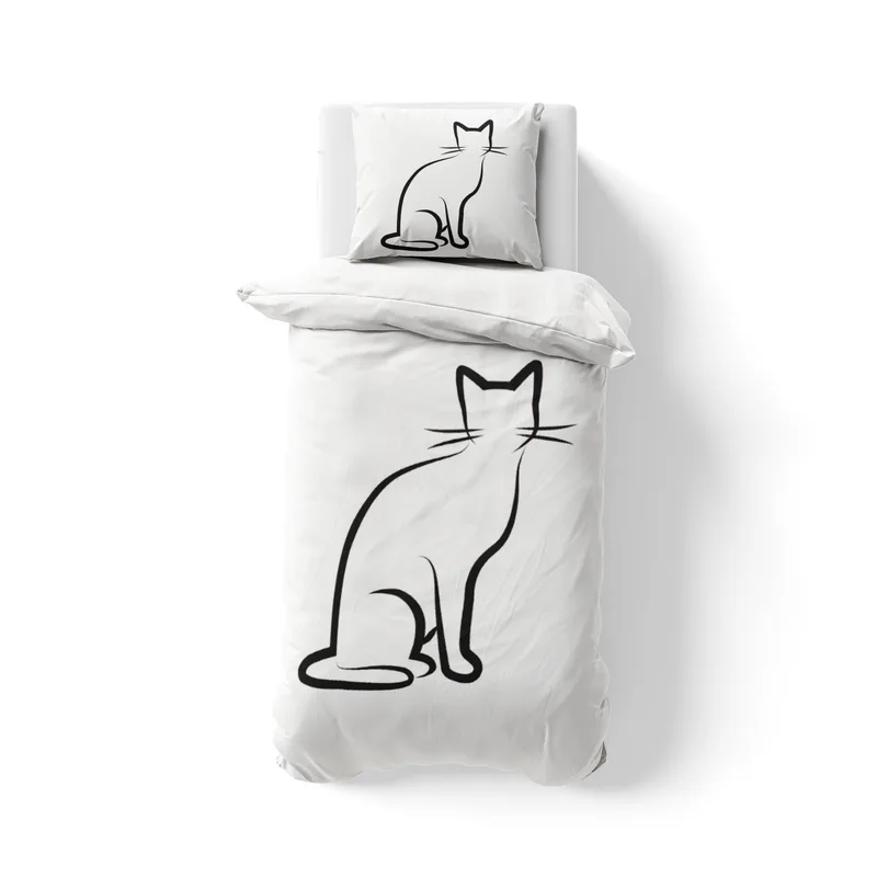 Bettwäsche-Set Black Cat 1 Mikrofaser