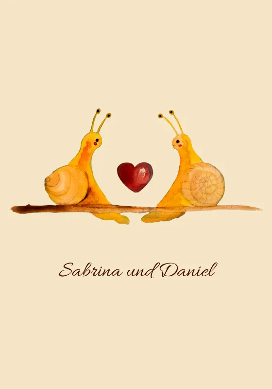 Kuscheldecke Verliebte Schnecken - mit Namen personalisierbar - Geschenkidee für Verliebte, Valentinstag Verliebte Schnecken 140 x 200 cm