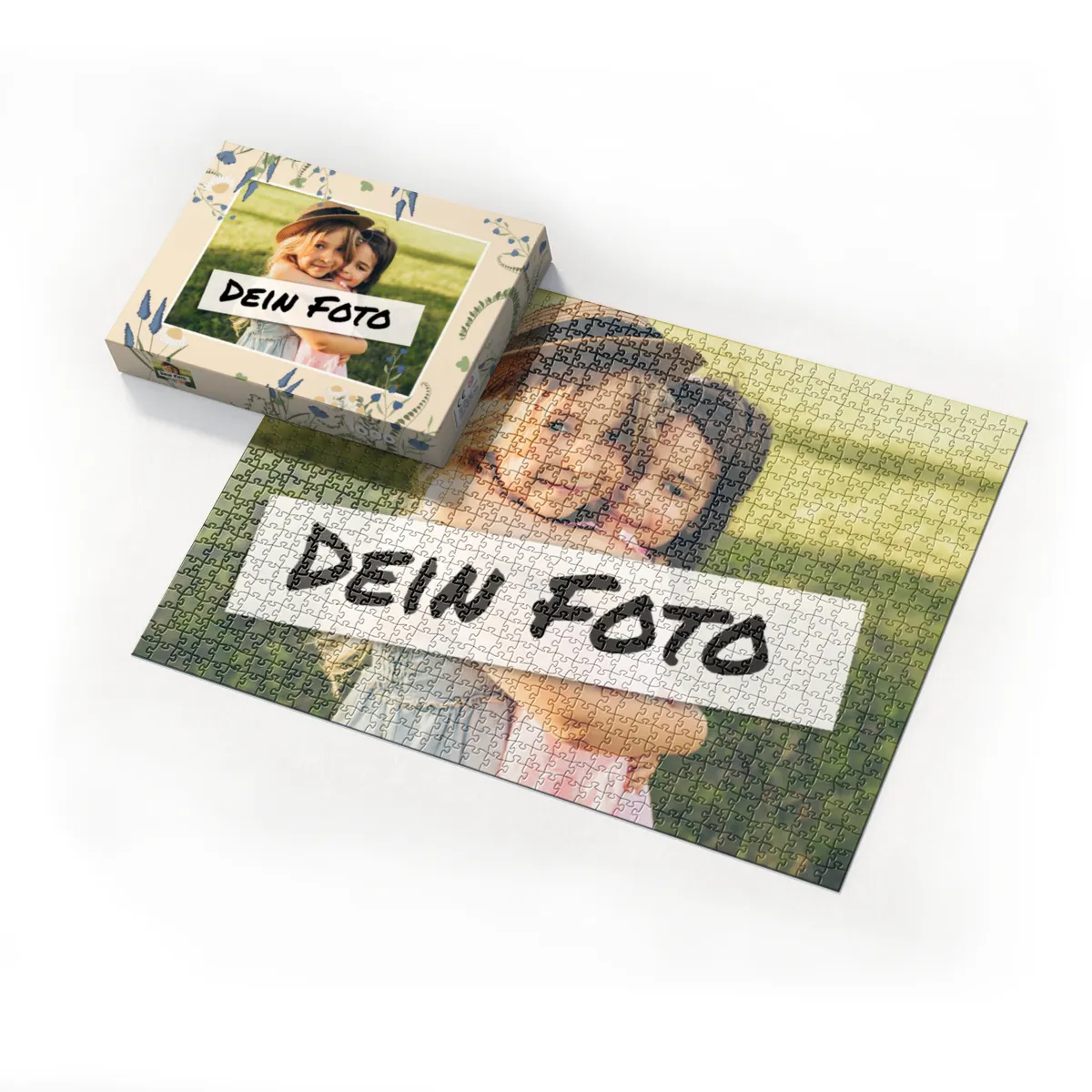 Fotopuzzle 500 Teile personalisiert Erwachsene - Schachtel Sommerwiese