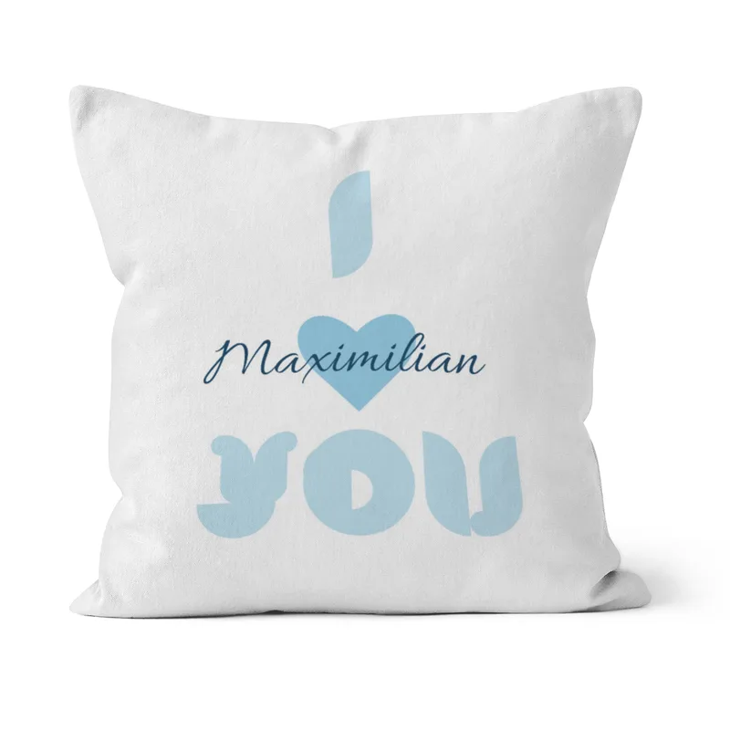 Samtkissenbezug Katzen verliebt - mit Namen personalisierbar - Geschenkidee Valentinstag, Hochzeit Katzen verliebt 40 x 40 cm