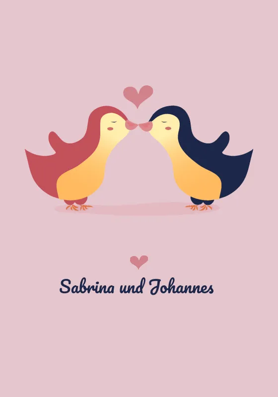 Kuscheldecke Pinguine - mit Namen personalisierbar - Geschenkidee für Verliebte Pinguine multi 140 x 200 cm