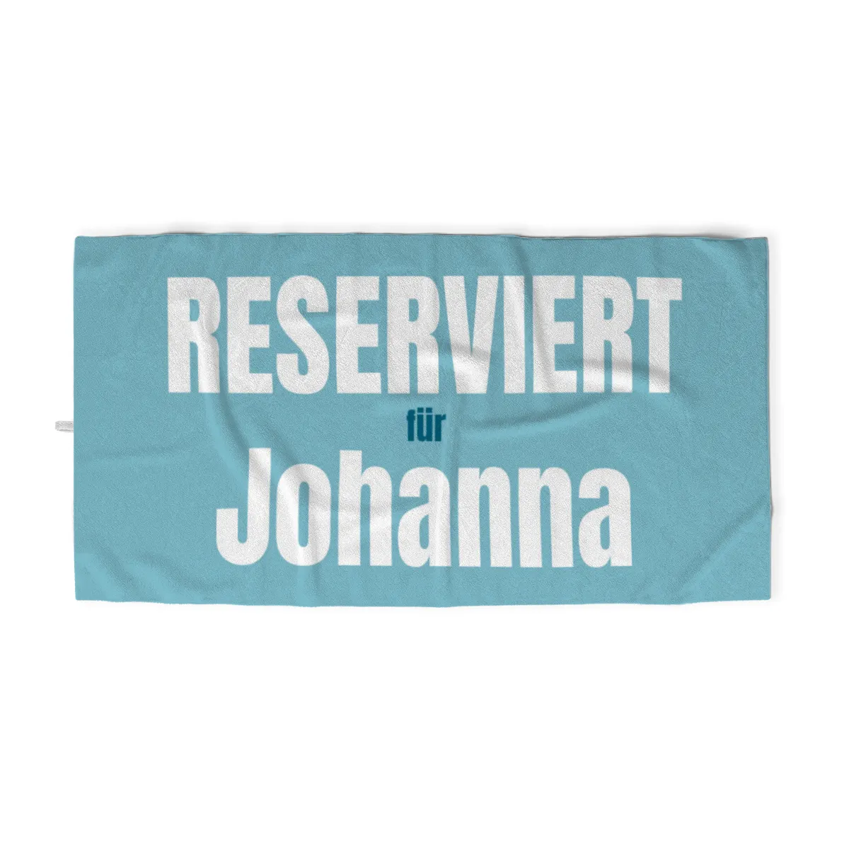 Handtuch "Reserviert für" mit Namen personalisierbar - personalisiertes Namenshandtuch - witziges Handtuch mit Namen und Spruch - Reserviert rosa