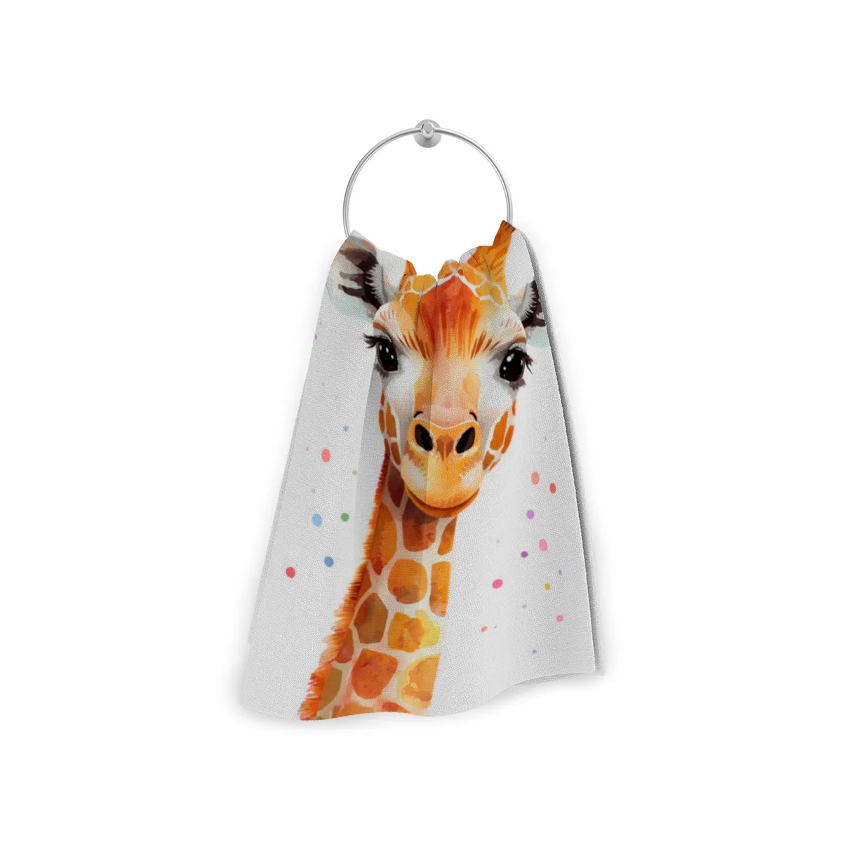 Badetuch mit Namen personalisierbar - personalisiertes Namens-Badetuch - Strandtuch mit Wunschtext - Giraffe