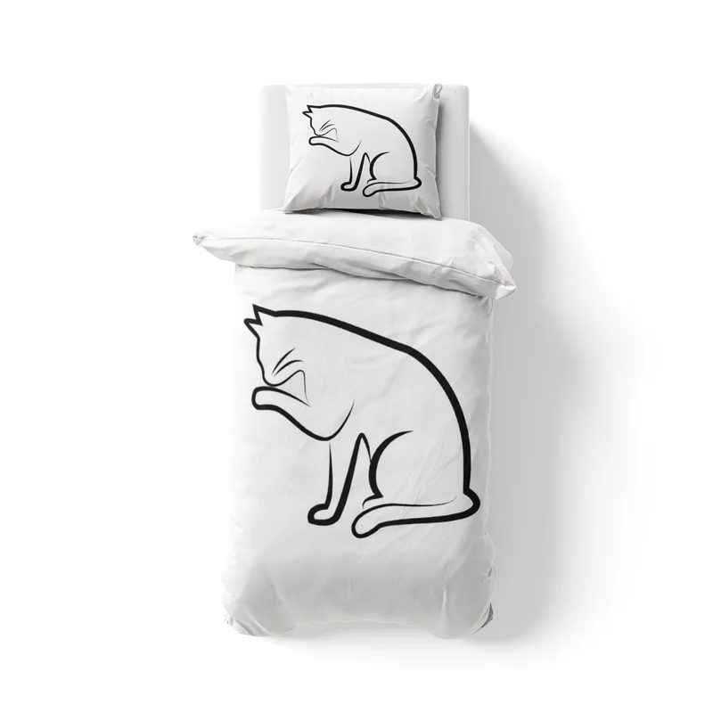 Bettwäsche-Set Black Cat 4 Mikrofaser