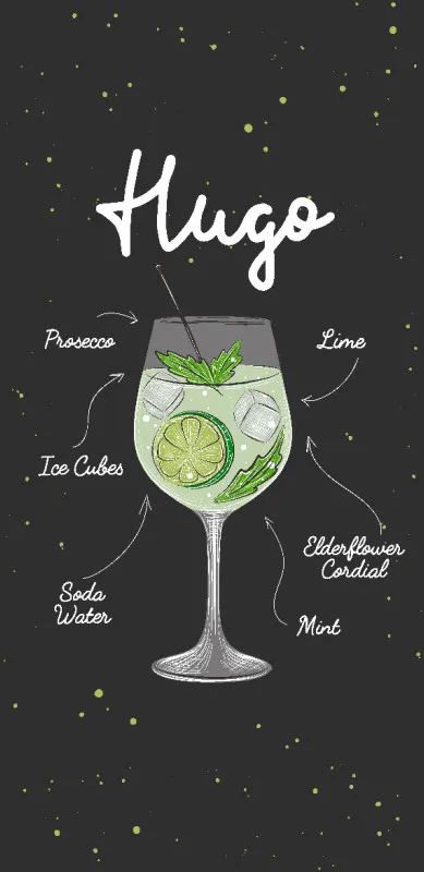 Badetuch Hugo Cocktail-Rezept