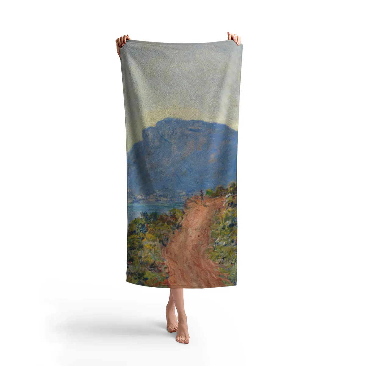Handtuch La Corniche nahe Monaco - Claude Monet