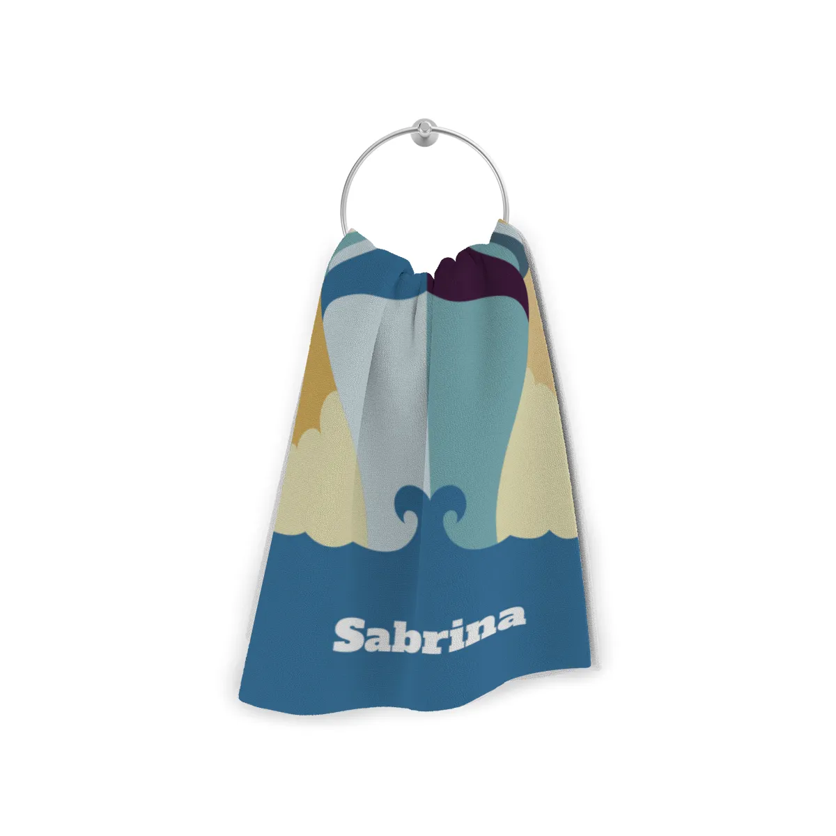 Badetuch Sommer - mit Namen personalisierbar - personalisiertes Namens-Badetuch - Strandtuch mit Wunschtext - Dampfer