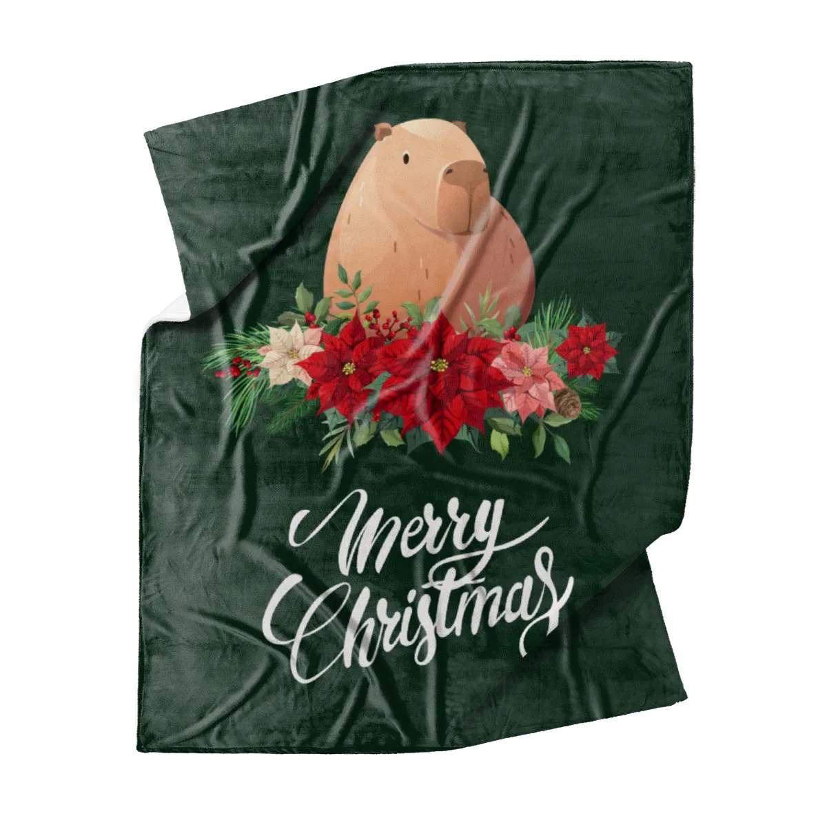 Wohndecke Weihnachtscapy mit Mütze
