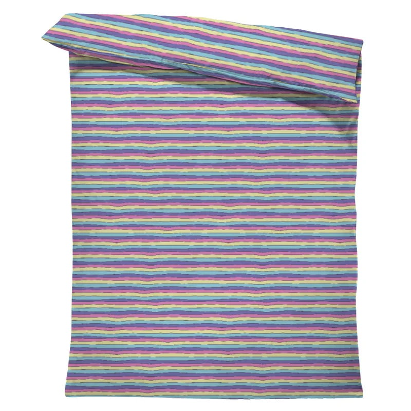 Kinderbettwäsche-Set Colorful Stripes Mikrofaser