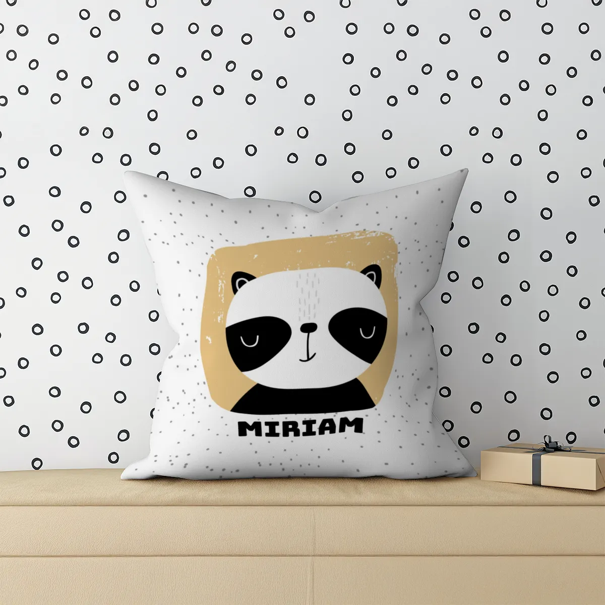 Samtkissenbezug Sweet Panda