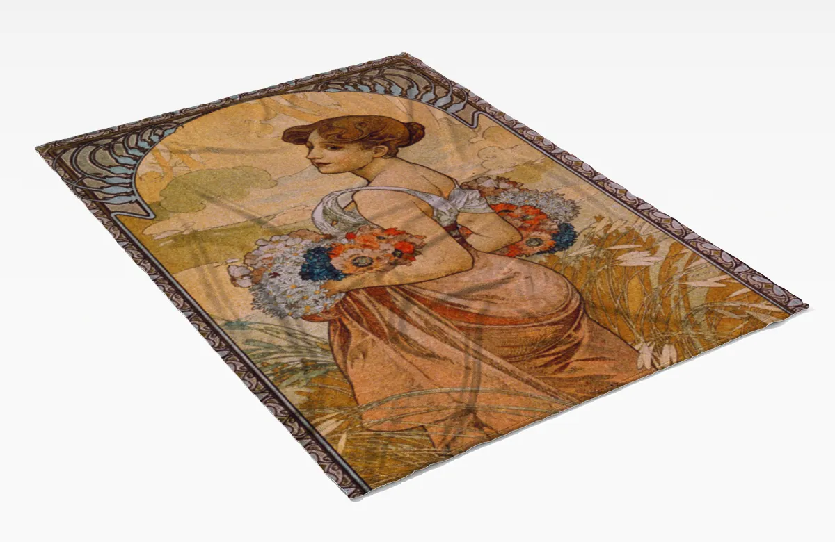 Kuscheldecke Jahreszeiten: Der Sommer - Mucha