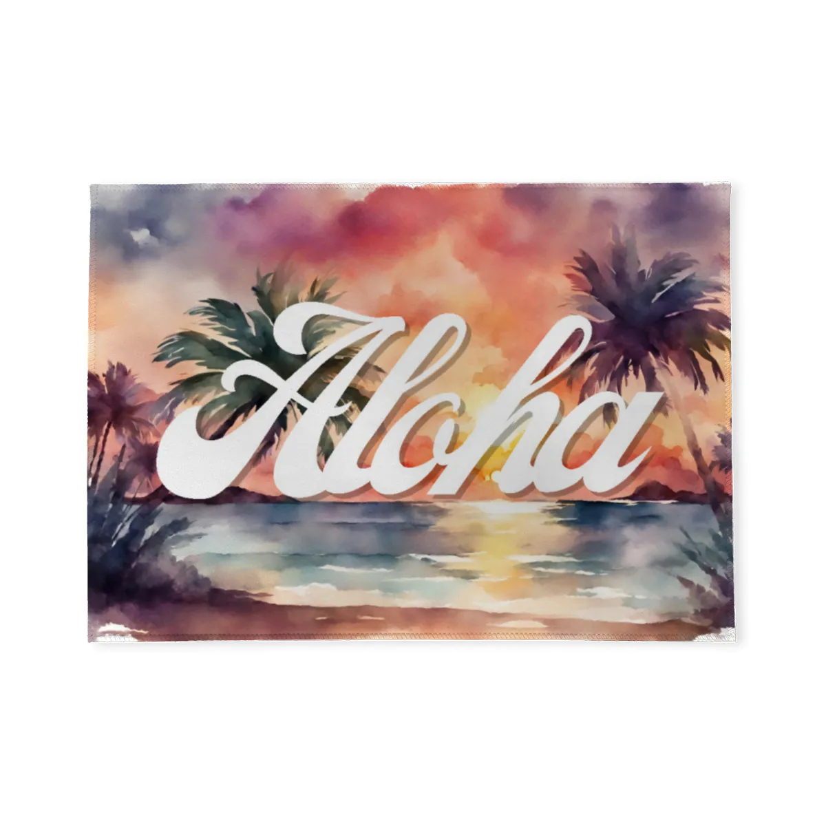 Fußmatte Palmenstrand Aloha