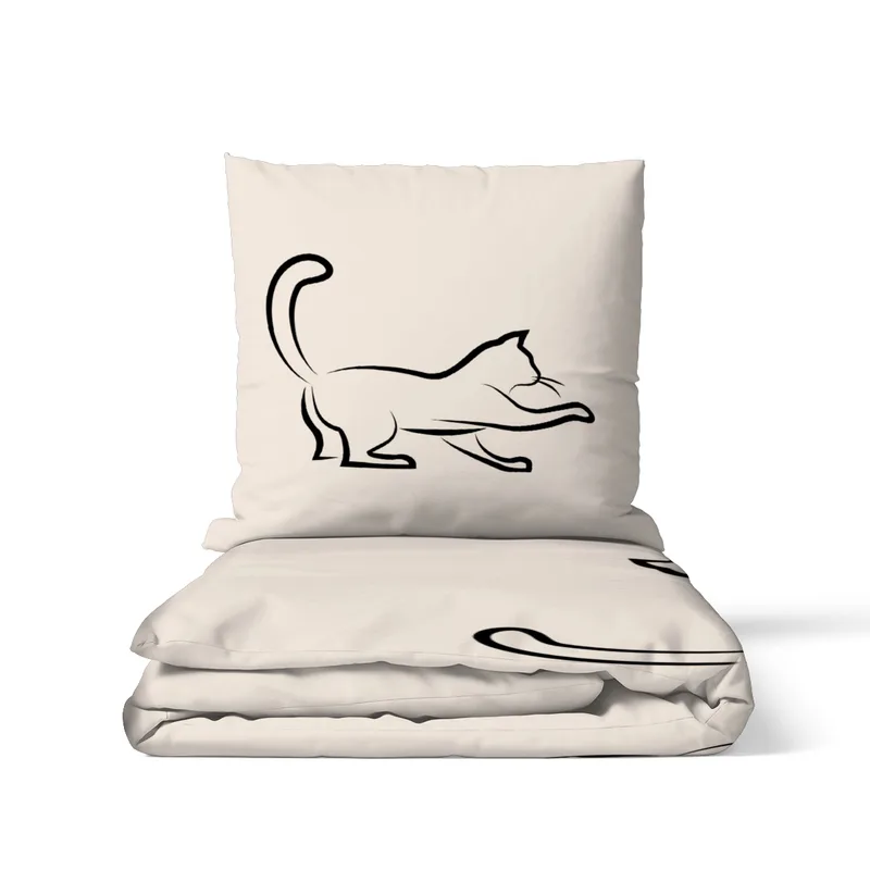 Bettwäsche-Set Black Cat 3 Mikrofaser