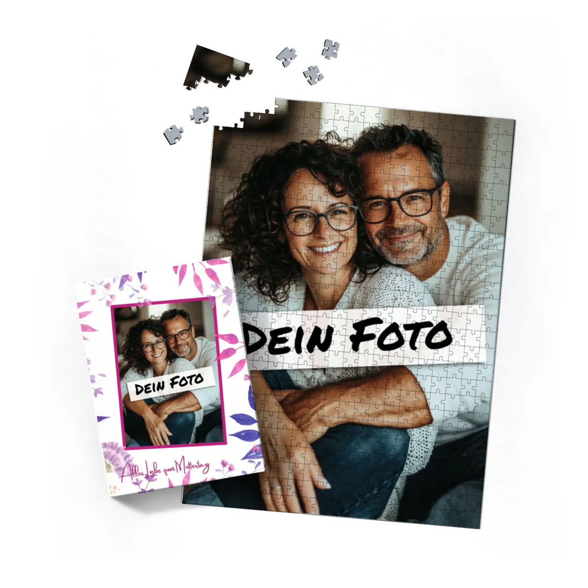 Fotopuzzle 500 Teile personalisiert Erwachsene - Schachtel Muttertag