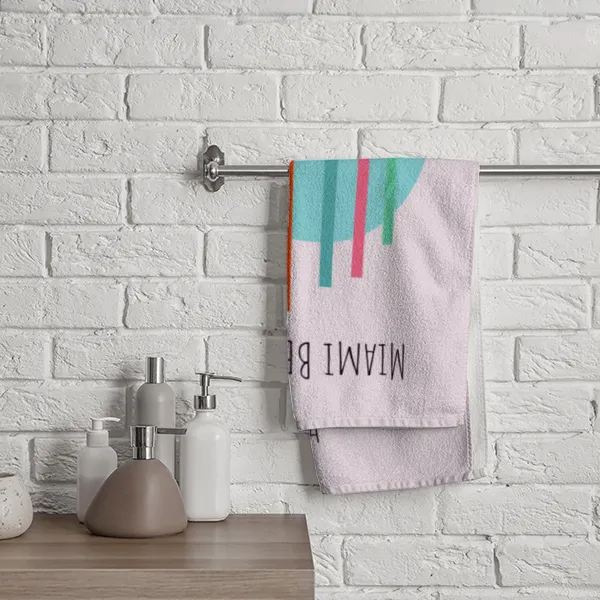 Badetuch Flamingo abstrakt