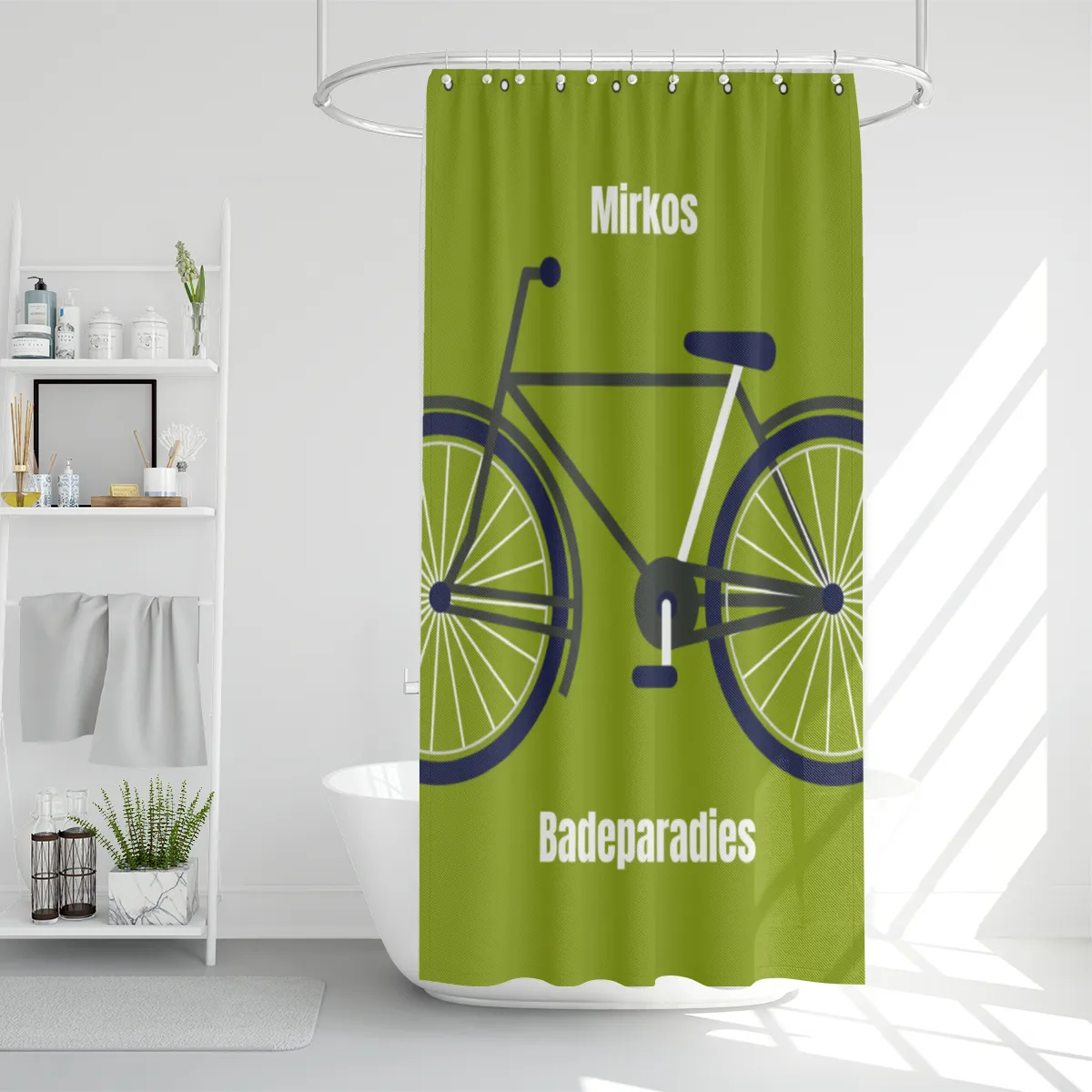 Duschvorhang Fahrrad