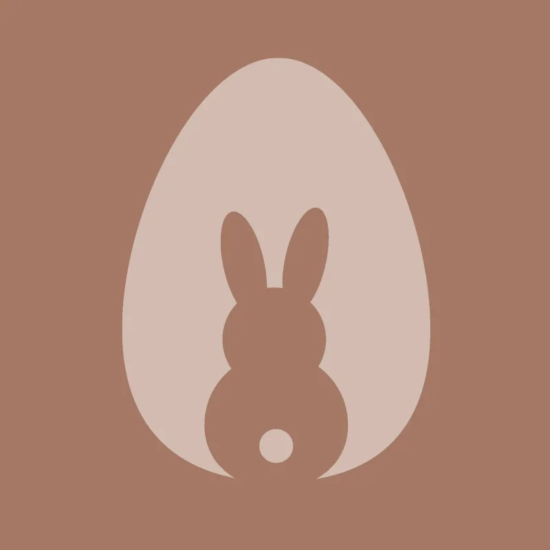 Samtkissenbezug Hase im Ei