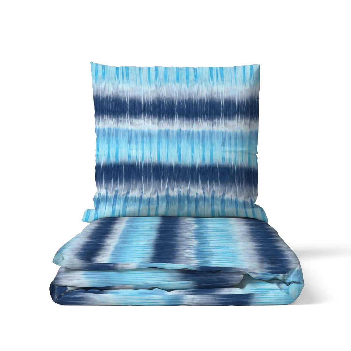 Bettwäsche-Set Batik-Streifen Mikrofaser