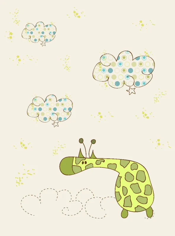 Kinderbettwäsche Giraffe Mikrofaser