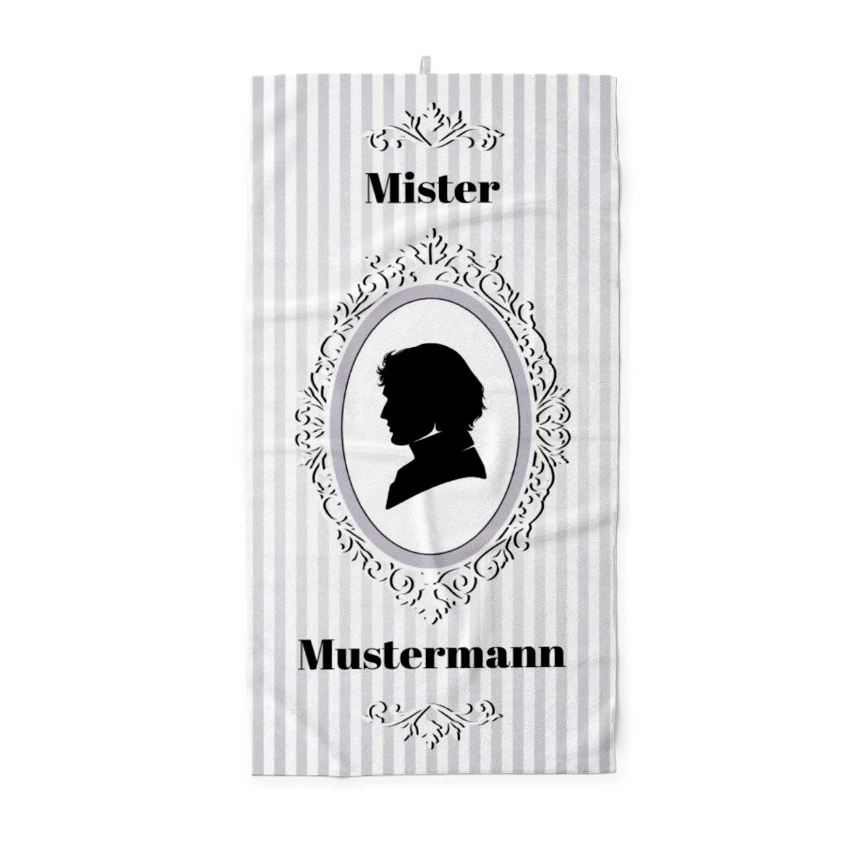 Misses Vintage - personalisiertes Namens-Strandtuch mit Wunschtext - Geschenkidee Hochzeit, Paar