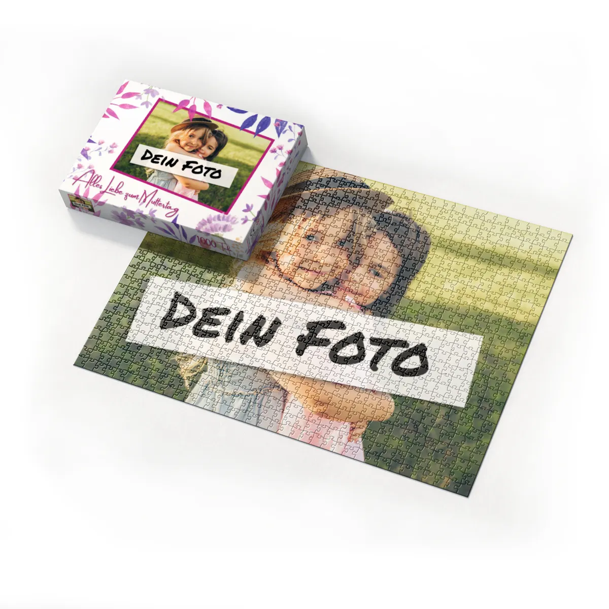 Fotopuzzle 500 Teile personalisiert Erwachsene - Schachtel Muttertag