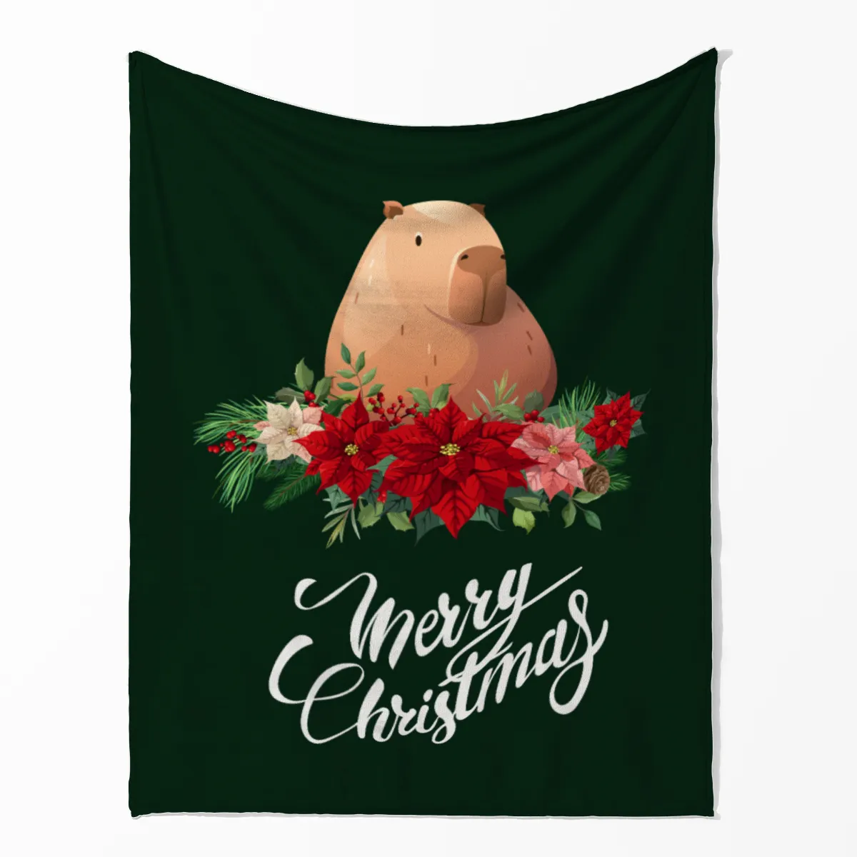 Wohndecke Weihnachtscapy mit Mütze