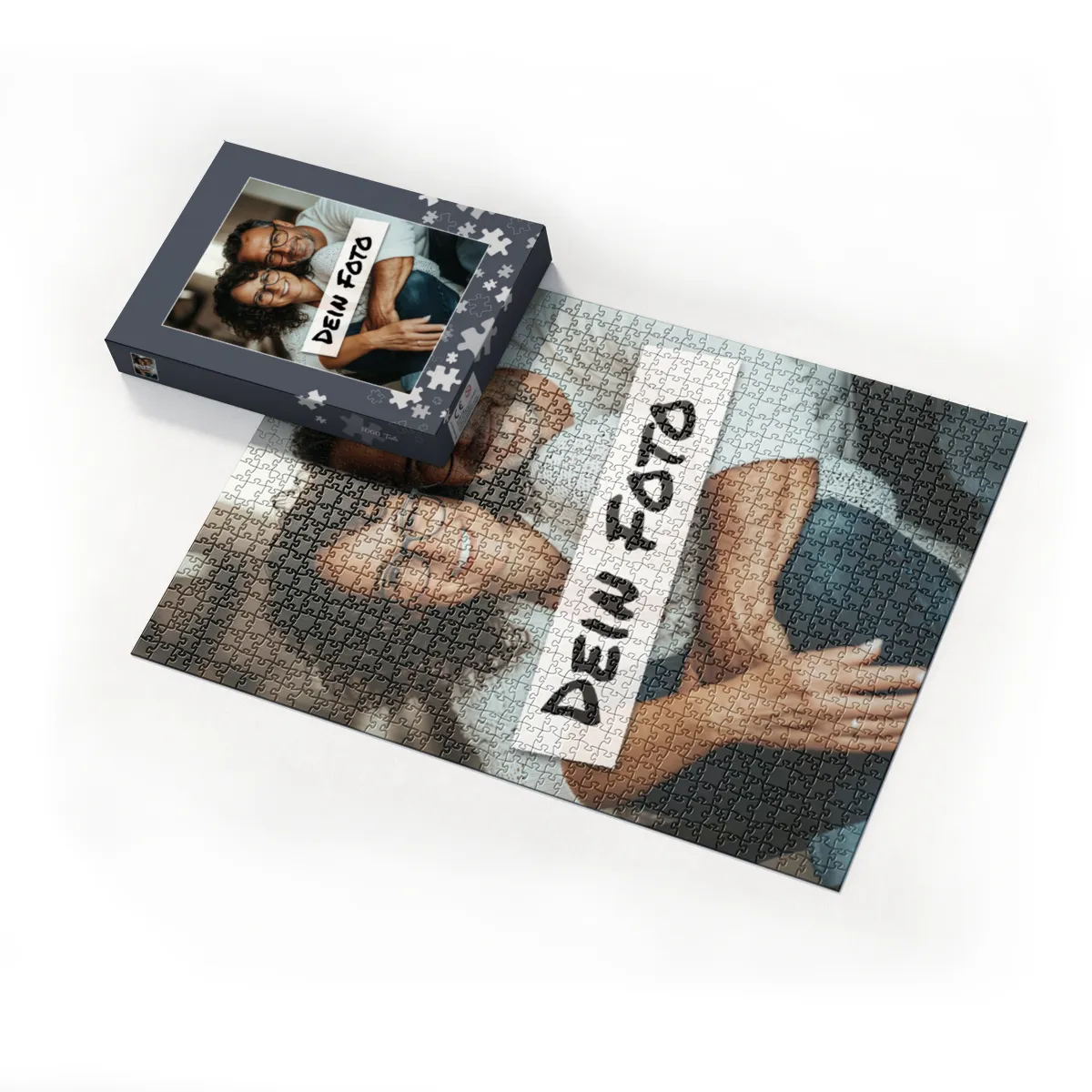 Fotopuzzle mit eigenem Bild - Fotopuzzle selbst gestalten 1000 Teile - Schachtel Puzzleteile - 1000 Teile Puzzle mit Foto - Geschenk Geburtstag Puzzleteile 1000 Teile Quer