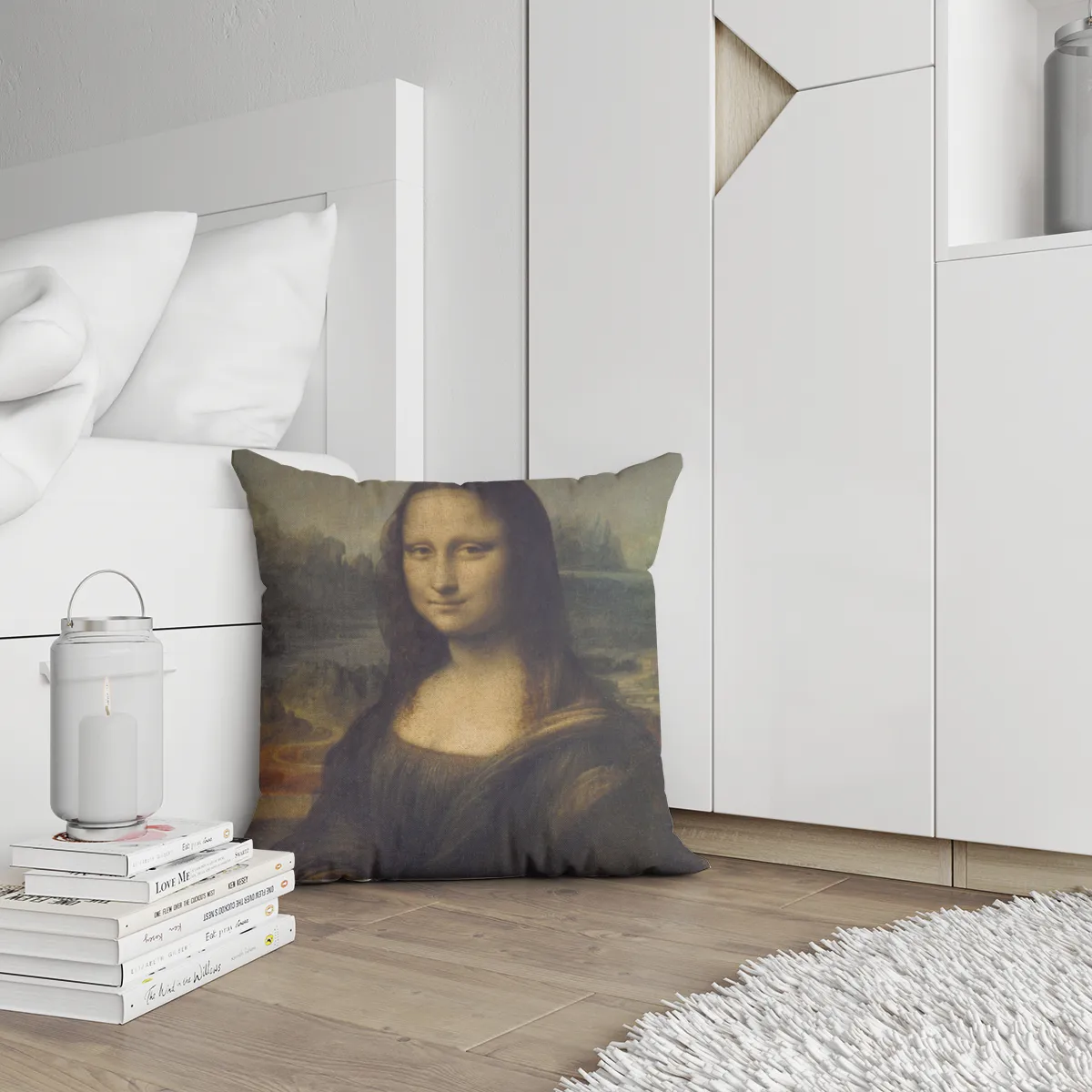 Samtkissenbezug Mona Lisa Da Vinci
