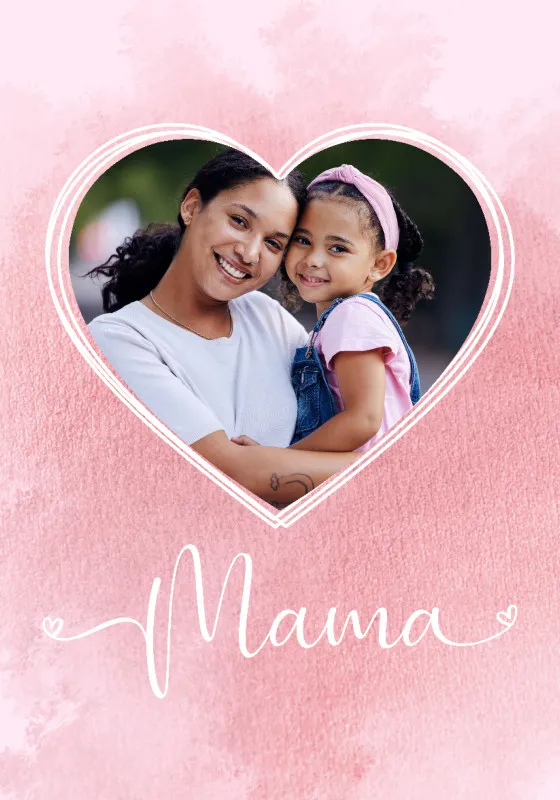 Kuscheldecke für Mamas 125 x 155 cm - mit Foto personalisierbar - Fotodecke selbst gestalten - Geschenkidee Muttertag, Geburtstag - Mama Herz