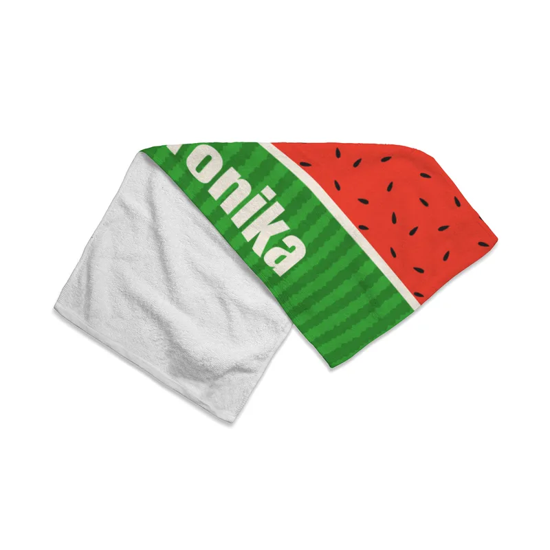 Handtuch Melone mit Namen personalisiert - personalisiertes Namenshandtuch - Melone