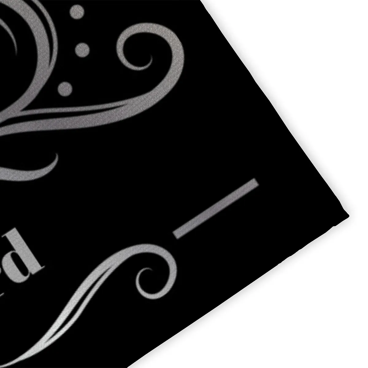 Fußmatte Ornamental mit Initial und Namen personalisierbar - Geschenkidee Einzug, Geburtstag, Richtfest - Fussmatte mit Namen Ornamental Initial 1 70 x 50 cm