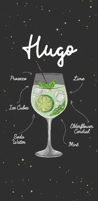Badetuch Hugo Cocktail-Rezept