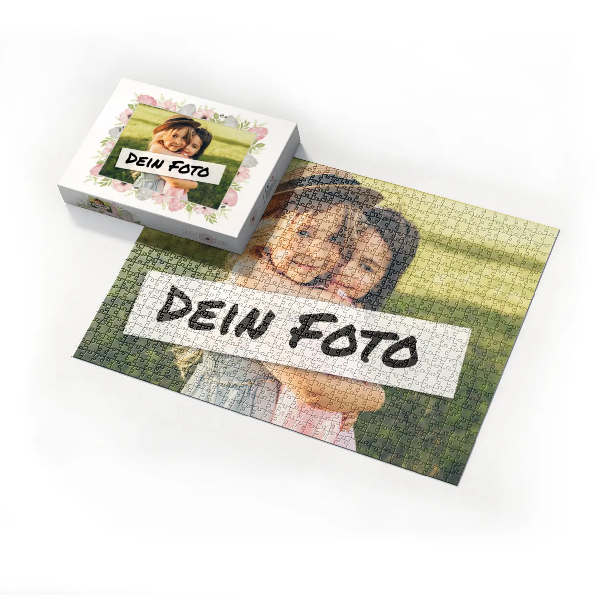 Fotopuzzle 500 Teile personalisiert Ostern - Box Osterblumen