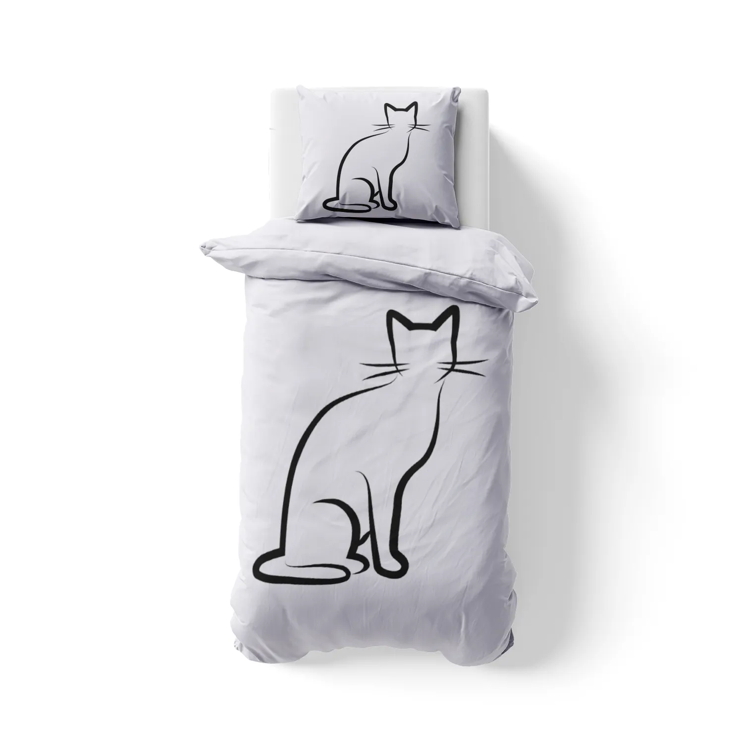 Bettwäsche-Set Black Cat 1 Mikrofaser