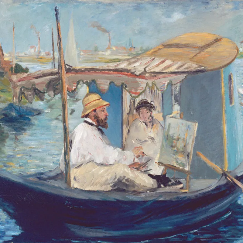 Samtkissenbezug Die Barke Manet