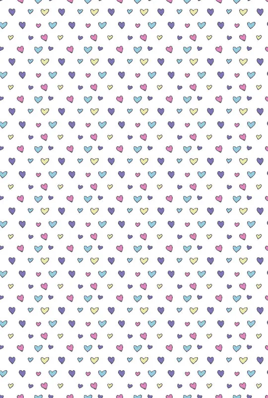 Kinderbettwäsche-Set Colorful Hearts Baumwolle