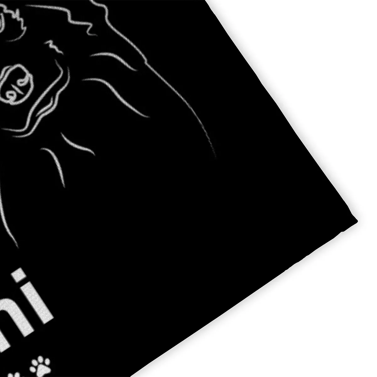 Personalisierte Fußmatte mit Französischer Bulldogge schwarz 70 x 50 cm