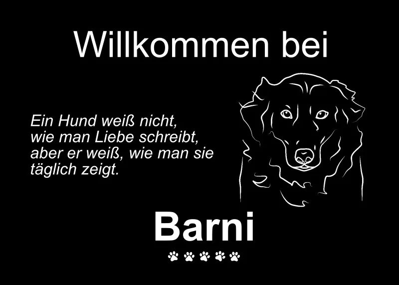 Personalisierte Fußmatte mit Französischer Bulldogge schwarz 70 x 50 cm
