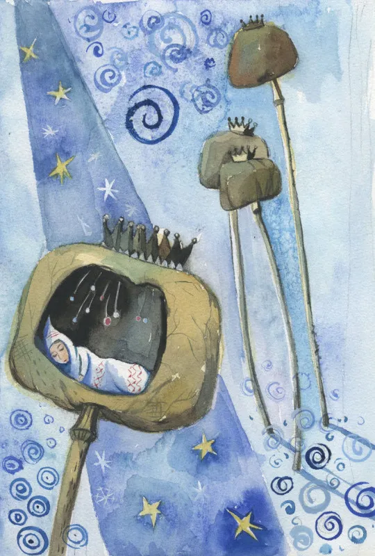 Kinderbettwäsche Tiukkel - Winterkind Mikrofaser