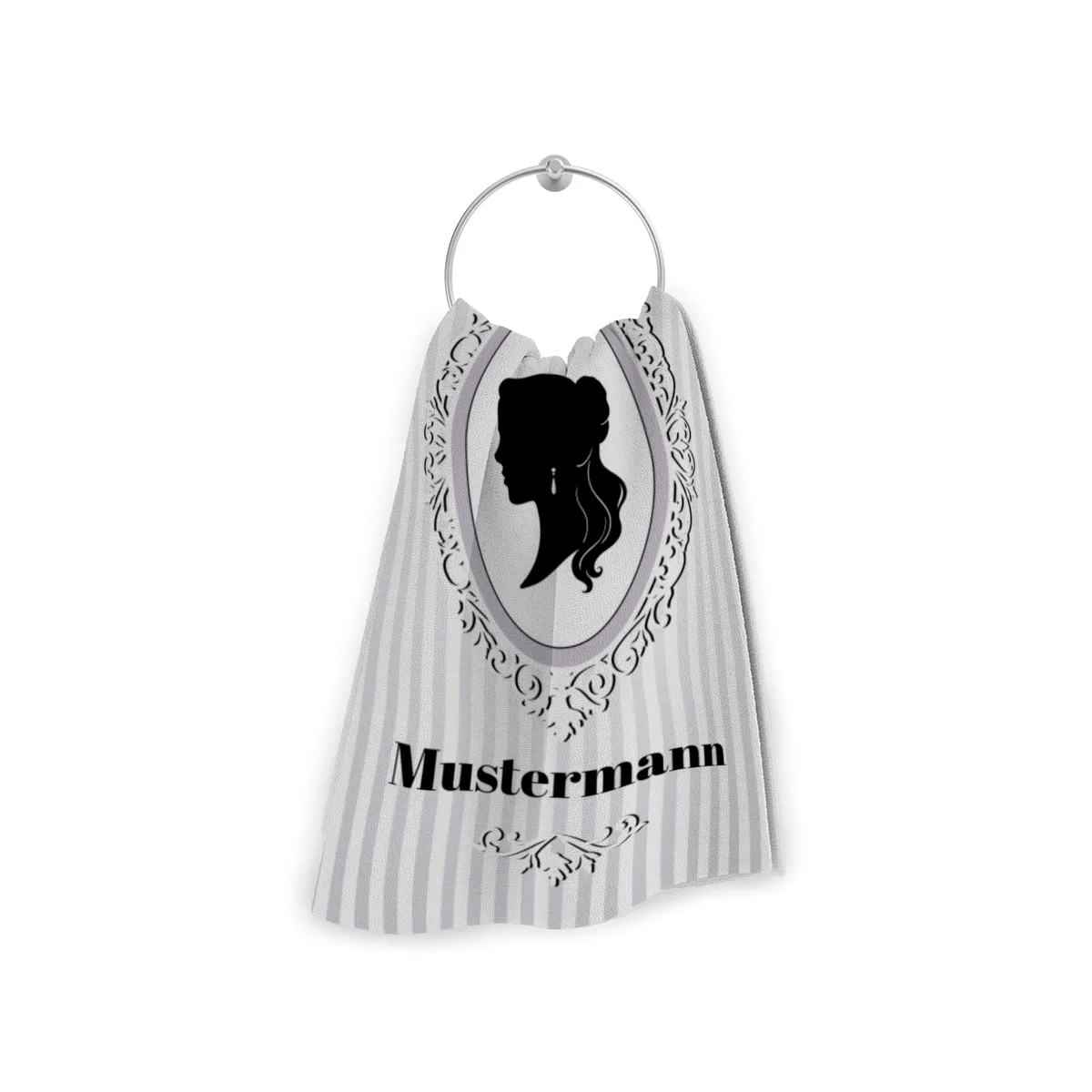 Misses Vintage - personalisiertes Namens-Strandtuch mit Wunschtext - Geschenkidee Hochzeit, Paar