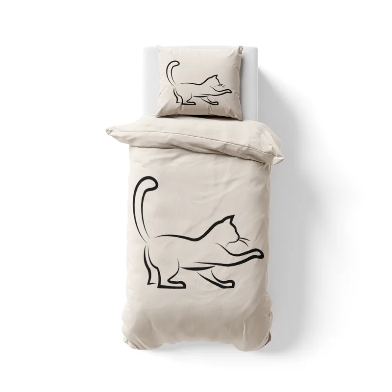 Bettwäsche-Set Black Cat 3 Mikrofaser