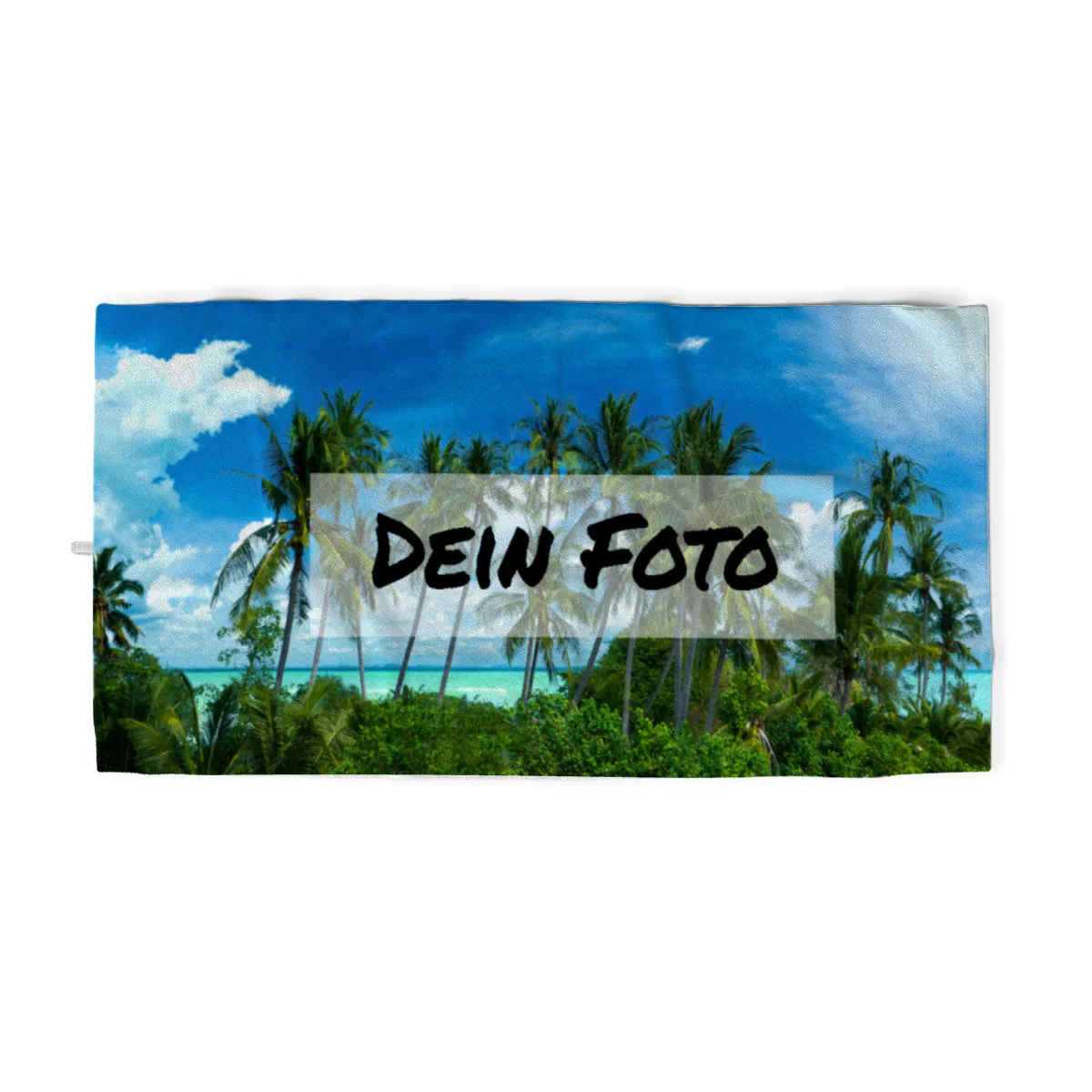 Handtuch mit Foto - personalisiertes Fotohandtuch - Foto-Handtuch selbst gestalten - 1 Foto