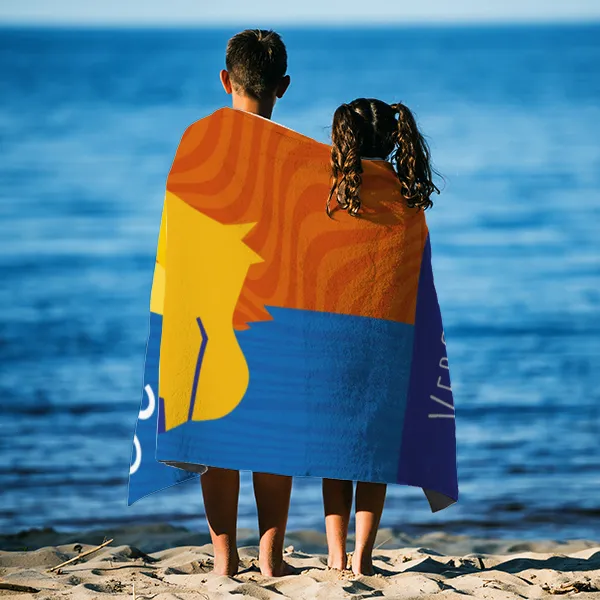 Strandtuch Sternzeichen Wassermann - mit Namen personalisierbar