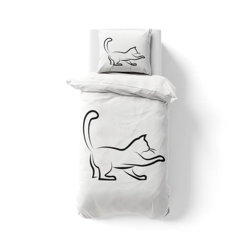 Bettwäsche-Set Black Cat 3 Mikrofaser