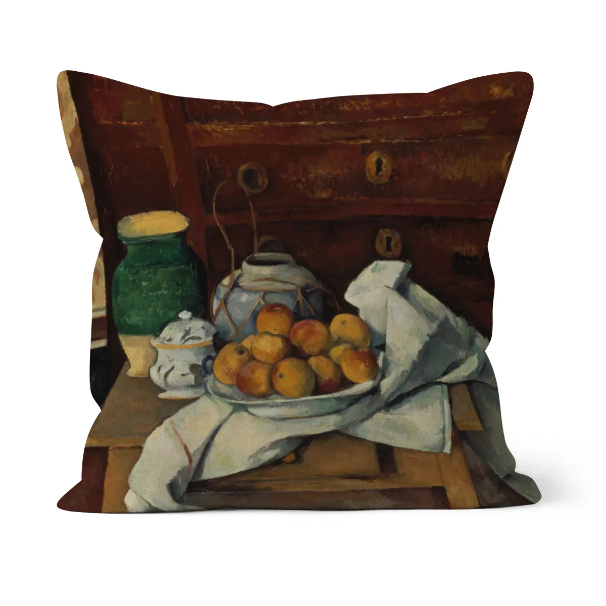 Samtkissenhülle Stilleben Cézanne